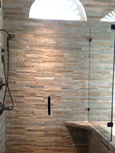 Seamless glass shower doors